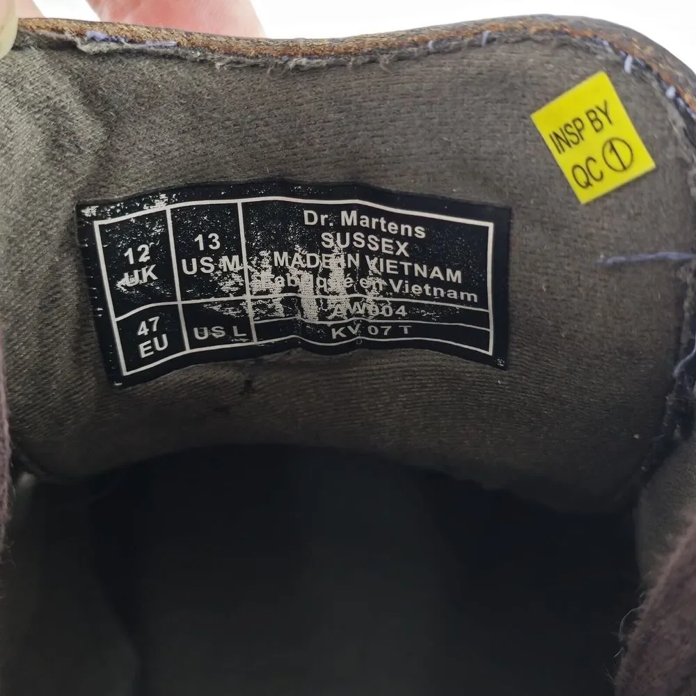 Dr Martens Sussex Slip Resistant Chukka Boots Mens Size US 13M‎ Brown